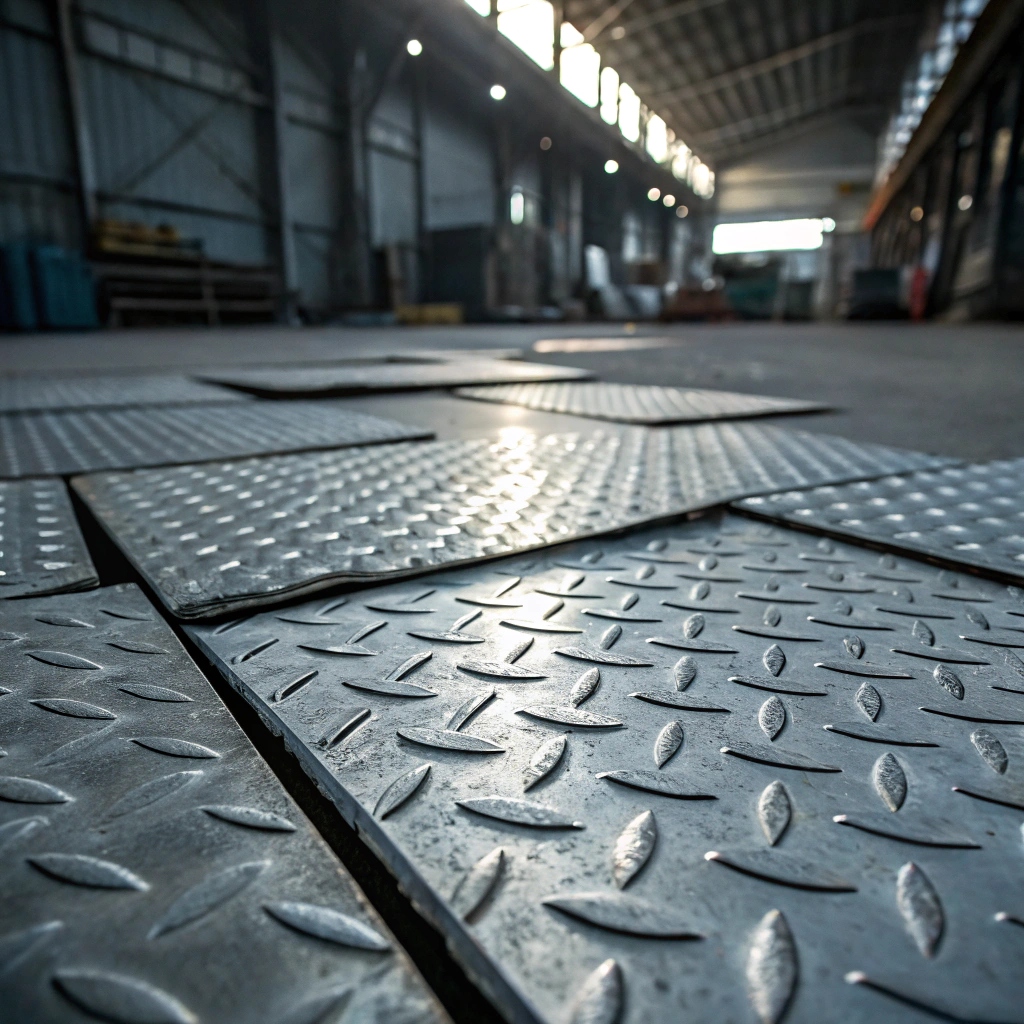 Лист рифленый ромб нержавеющий 2,5 мм AISI 316L ГОСТ 8568-77 г/к